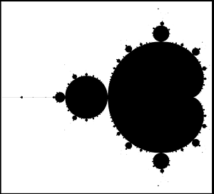 black and white mandelbrot