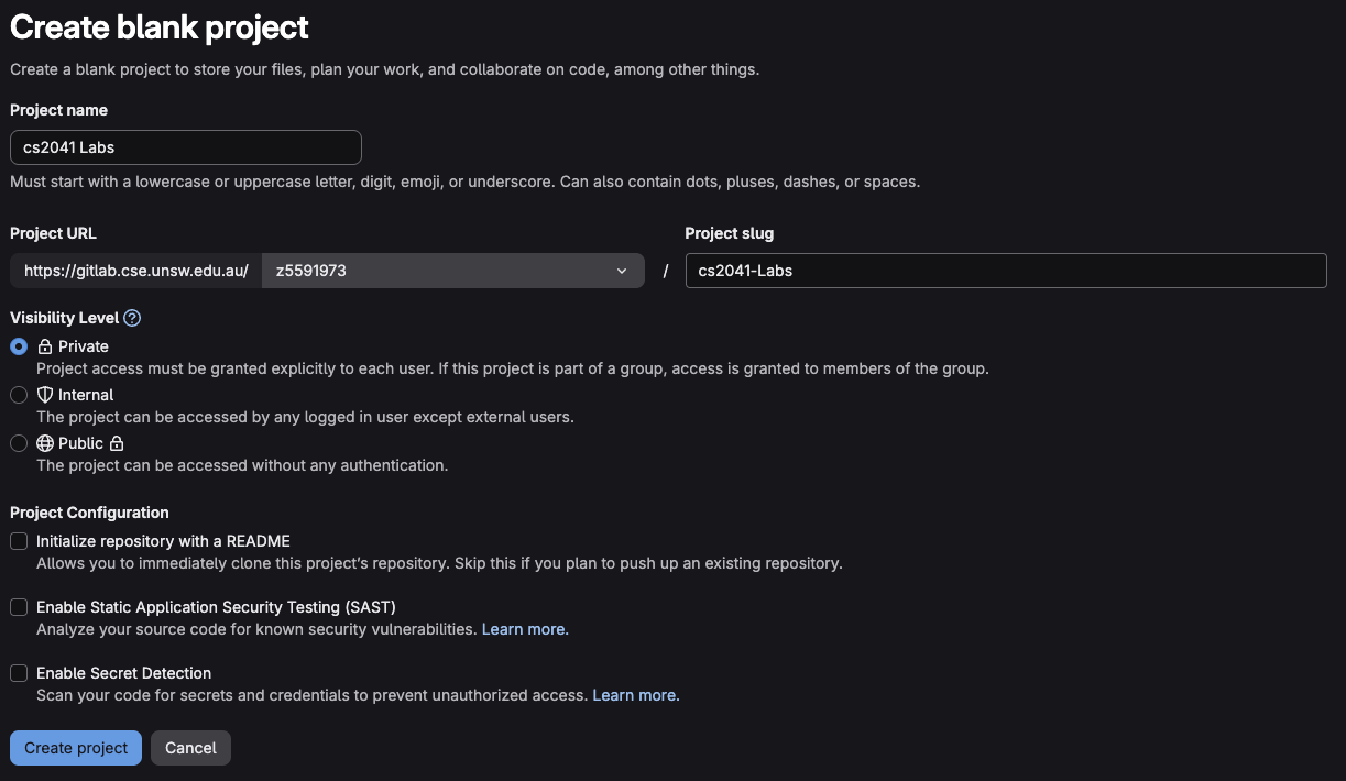 add project